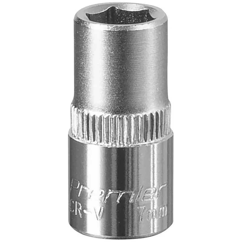 Sealey 1/4" Drive Hexagon WallDrive Socket Metric