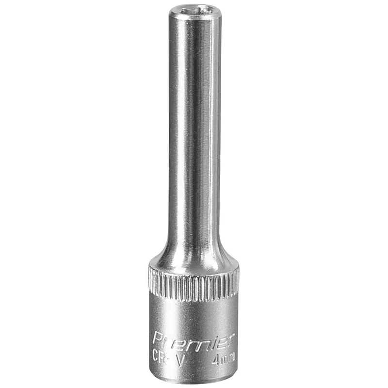Sealey 1/4" Drive Deep Hexagon WallDrive Socket Metric
