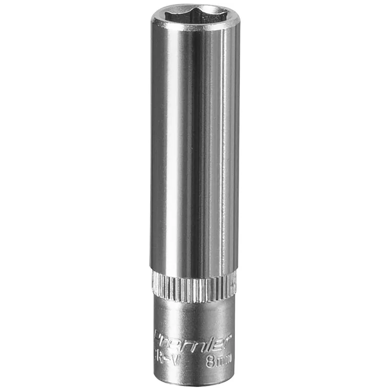 Sealey 1/4" Drive Deep Hexagon WallDrive Socket Metric