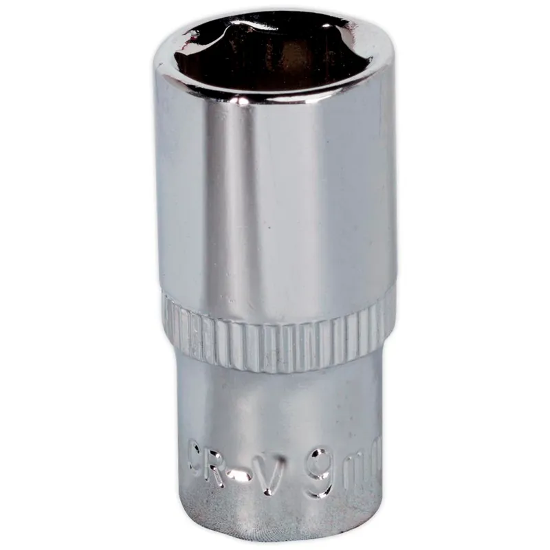 Sealey 1/4" Drive Hexagon WallDrive Socket Metric