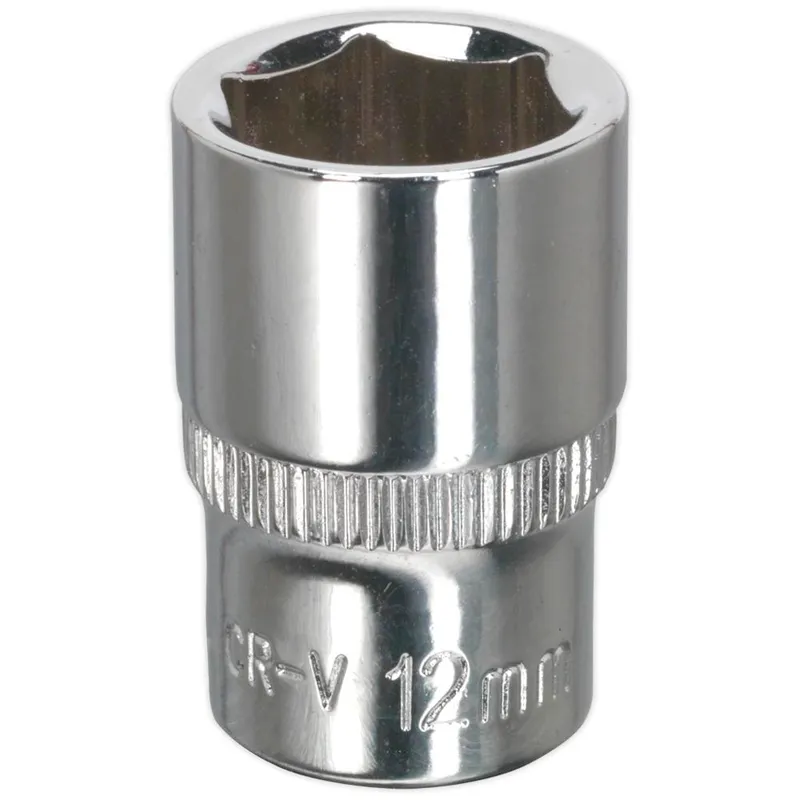 Sealey 1/4" Drive Hexagon WallDrive Socket Metric