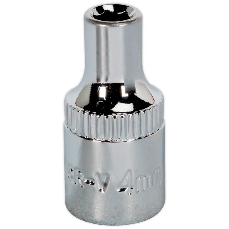 Sealey 1/4" Drive Hexagon WallDrive Socket Metric