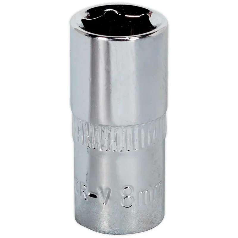 Sealey 1/4" Drive Hexagon WallDrive Socket Metric
