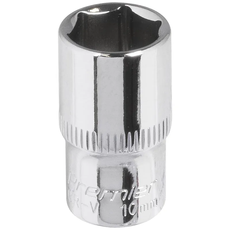 Sealey 1/4" Drive Hexagon WallDrive Socket Metric