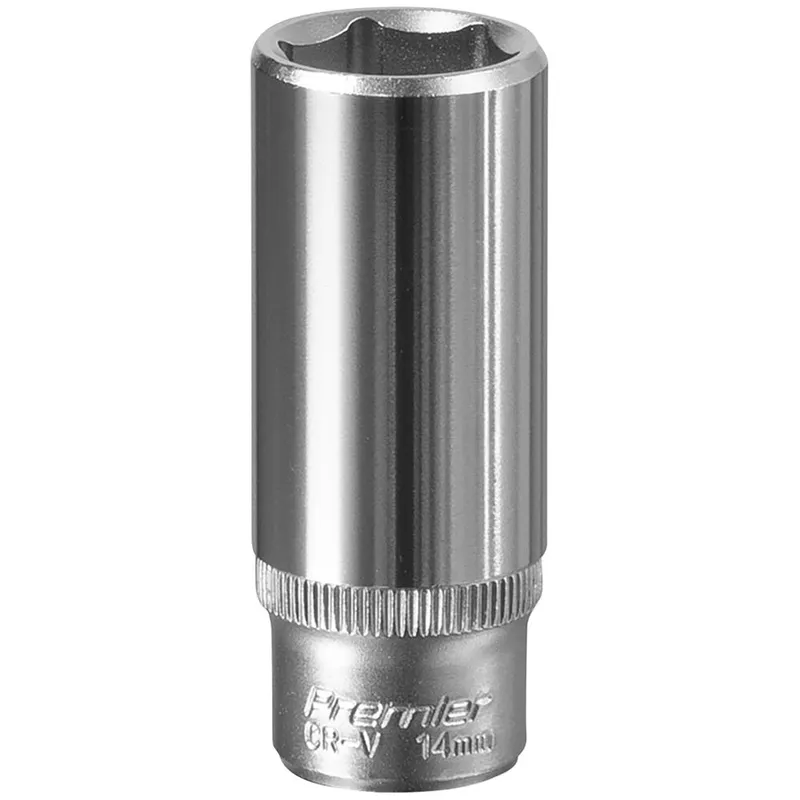 Sealey 1/4" Drive Deep Hexagon WallDrive Socket Metric