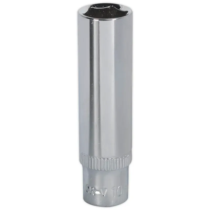 Sealey 1/4" Drive Polished Deep Hexagon WallDrive Socket Metric