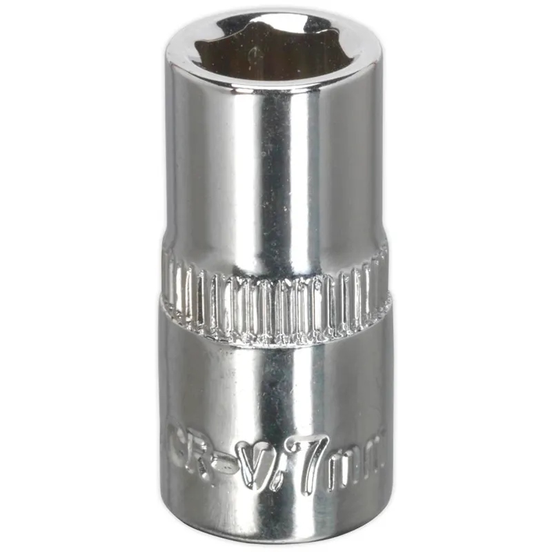 Sealey 1/4" Drive Hexagon WallDrive Socket Metric