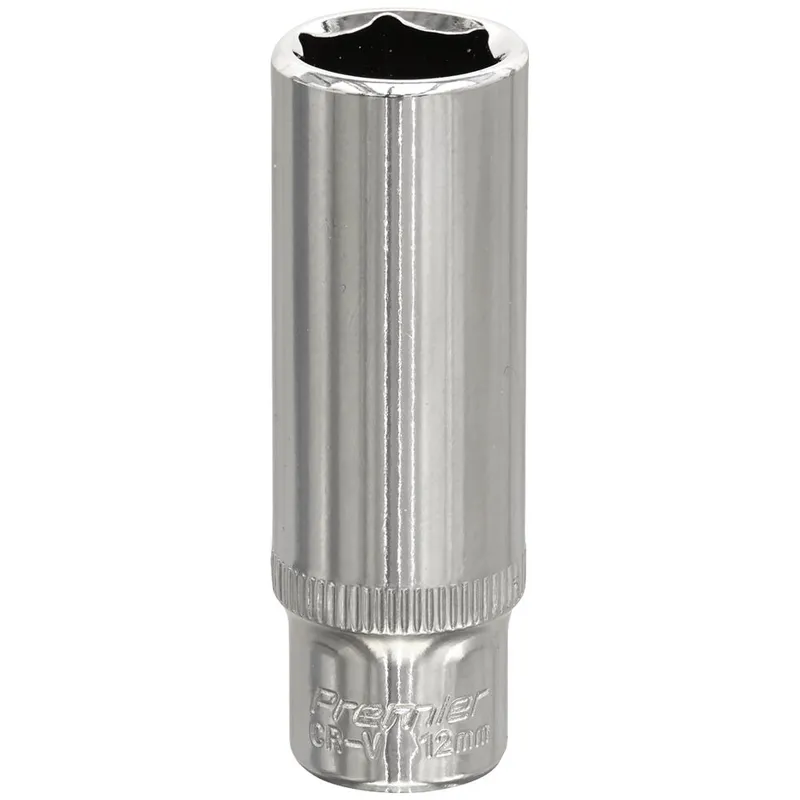 Sealey 1/4" Drive Polished Deep Hexagon WallDrive Socket Metric