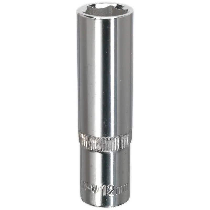 Sealey 3/8" Drive Polished Deep Hexagon WallDrive Socket Metric
