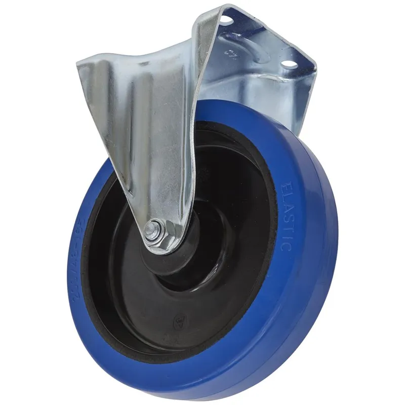 Sealey Fixed Plate Castor Blue Elastic