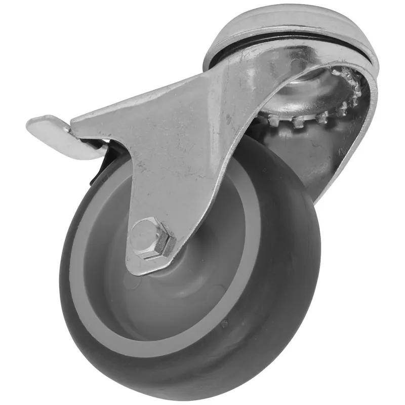 Sealey Medium Duty Thermoplastic Swivel Castor Wheel and Total Lock