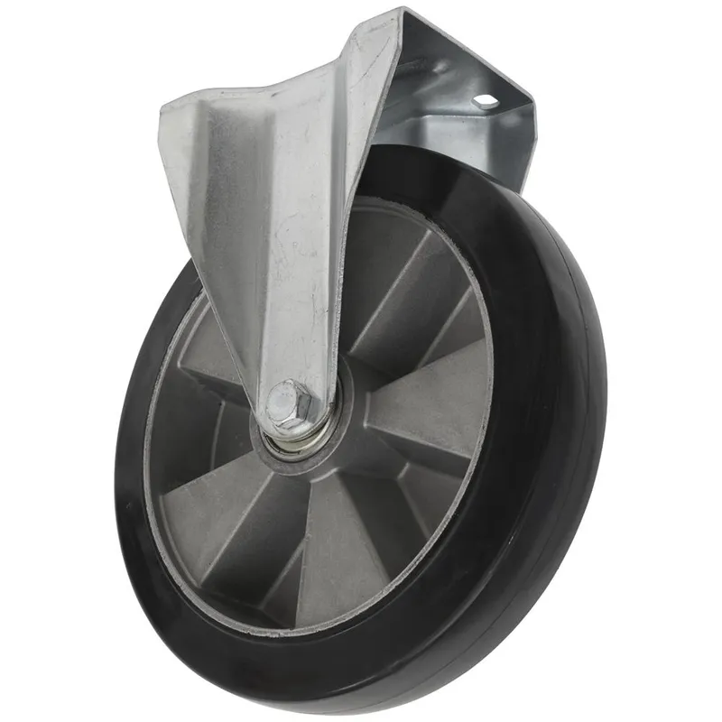 Sealey Heavy Duty Rubber Fixed Plate Castor Wheel