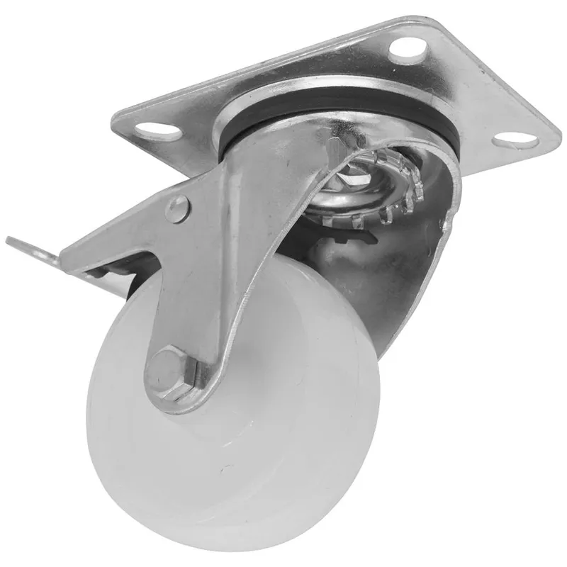 Sealey Heavy Duty Nylon Castor Wheel Swivel and Total Lock