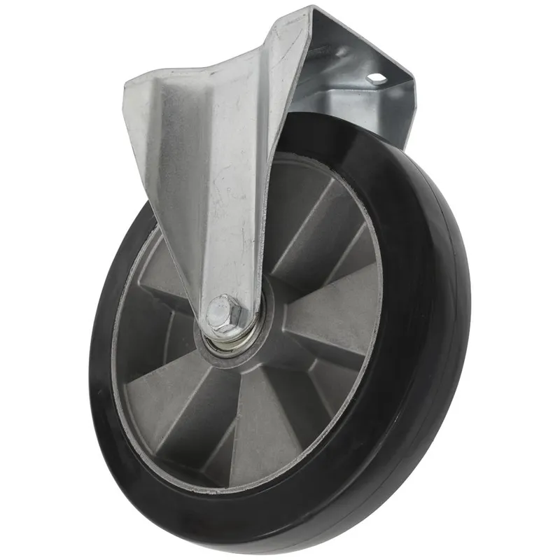 Sealey Heavy Duty Rubber Fixed Plate Castor Wheel