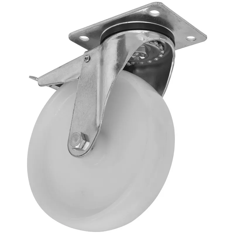 Sealey Heavy Duty Nylon Castor Wheel Swivel and Total Lock