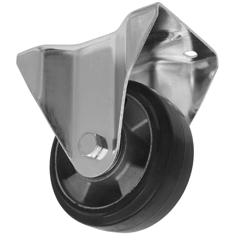 Sealey Heavy Duty Rubber Fixed Plate Castor Wheel