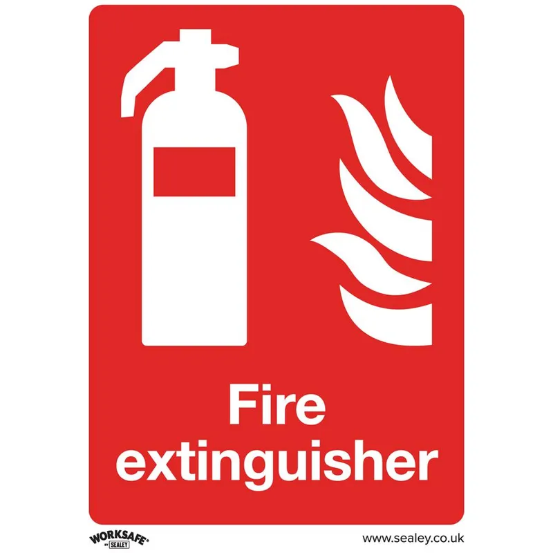 Sealey Rigid Plastic Fire Extinguisher Sign