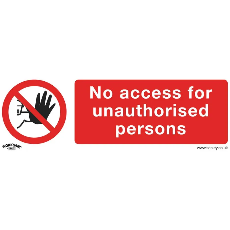 Sealey Self Adhesive Vinyl No Access Sign