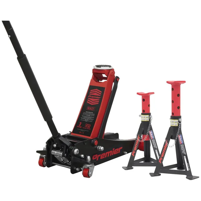 Sealey Premier 3040A Rocket Lift Trolley Jack and Axle Stands Set