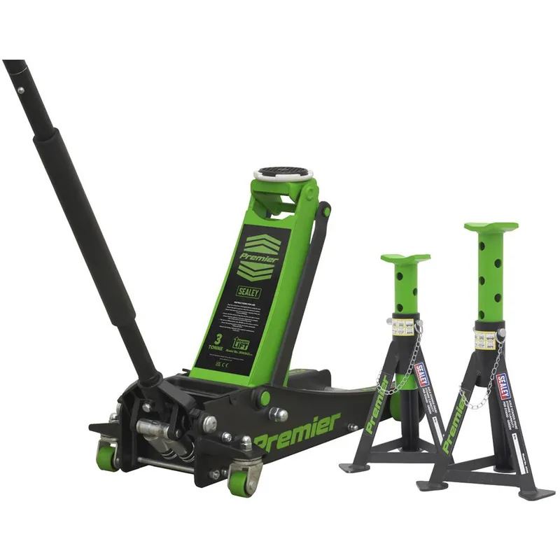 Sealey Premier 3040A Rocket Lift Trolley Jack and Axle Stands Set