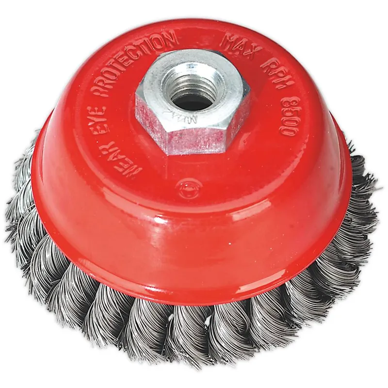 Sealey Twisted Knot Wire Cup Brush