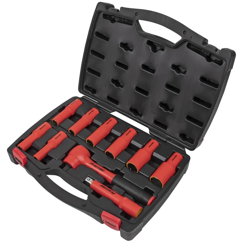 Sealey 10 Piece 1/2" Drive VDE Insulated Socket Set