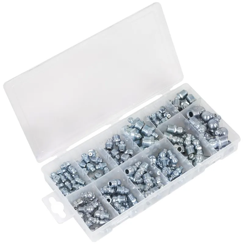 Sealey 130 Piece Grease Nipple Assortment Metric BSP and UNF