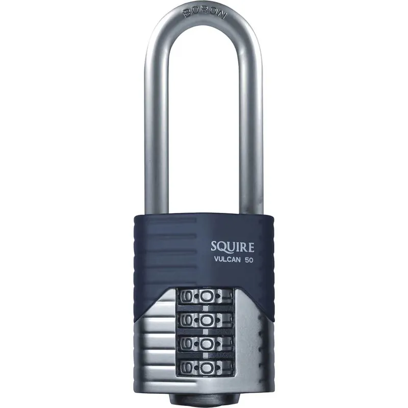 Henry Squire Vulcan Boron Shackle Combination Padlock