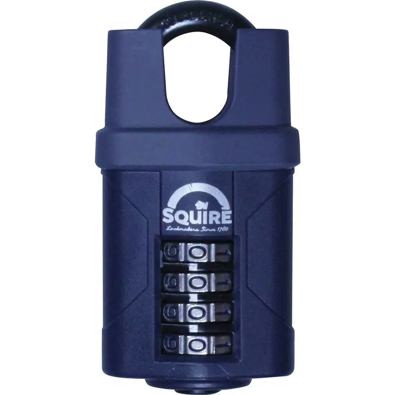 Henry Squire Push Button Combination Padlock Closed Shackle