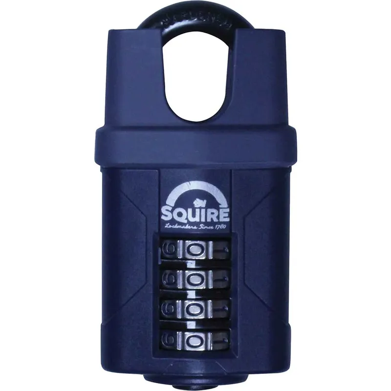 Henry Squire Push Button Combination Padlock Closed Shackle