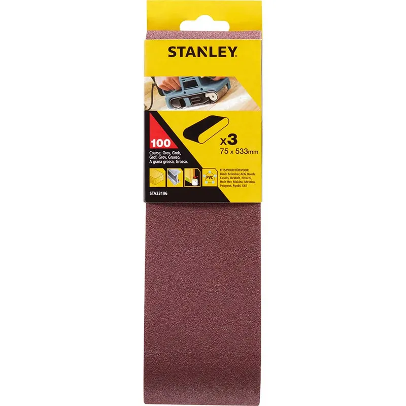 Stanley 75mm x 533mm Sanding Belts
