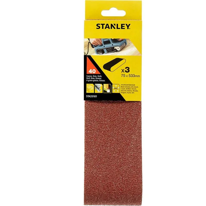 Stanley 75mm x 533mm Sanding Belts