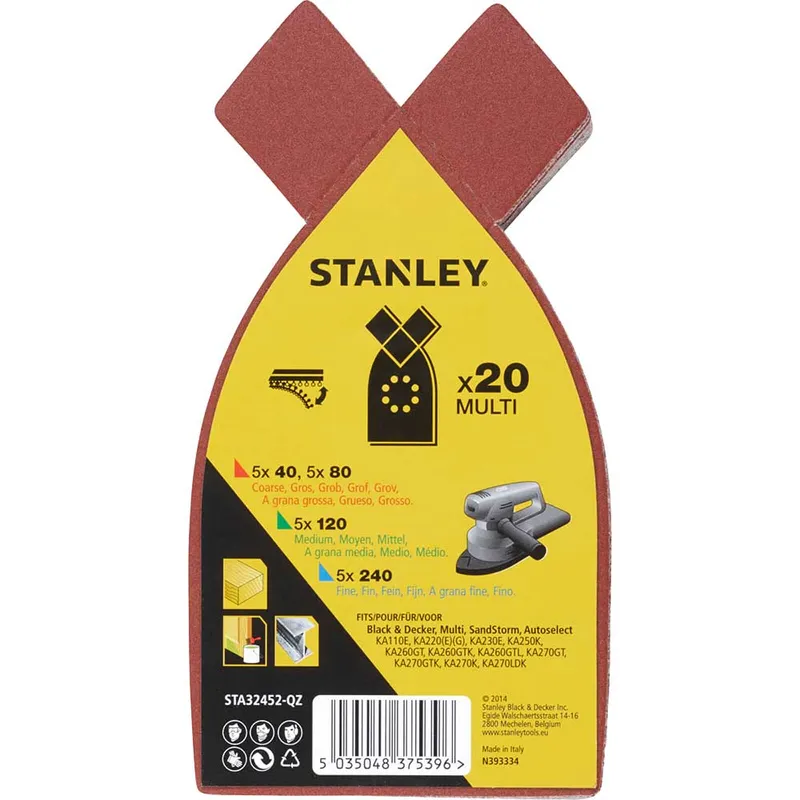 Stanley Quick Fit Multi Sander Sheets