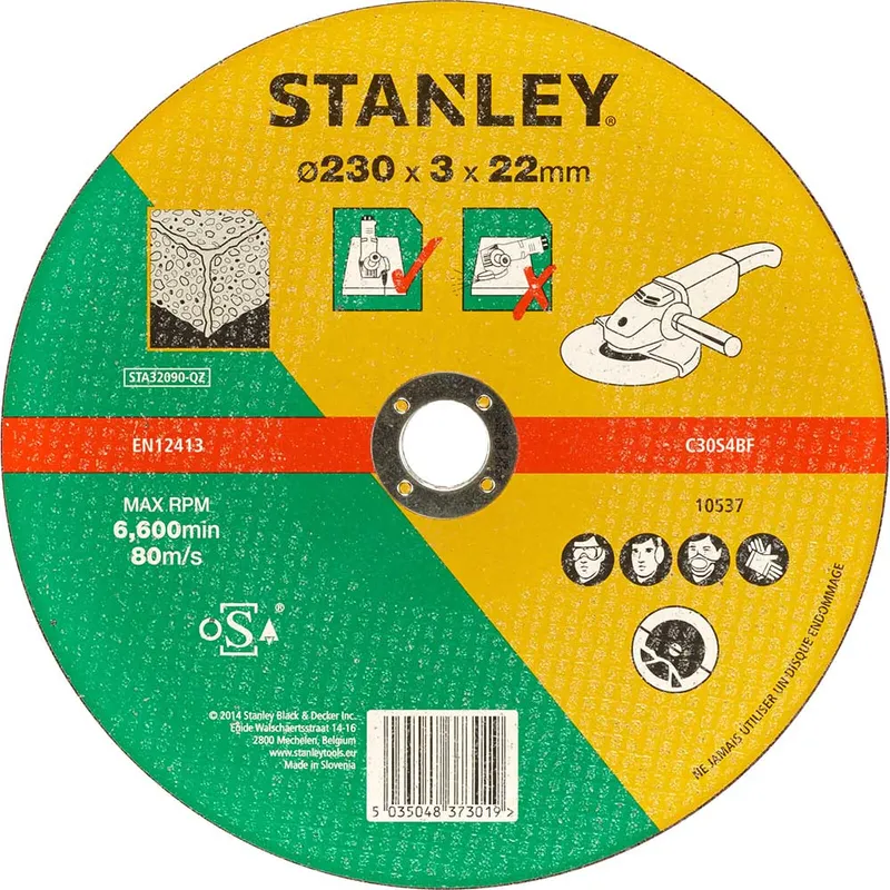Stanley Flat Concrete and Stone Cutting Disc