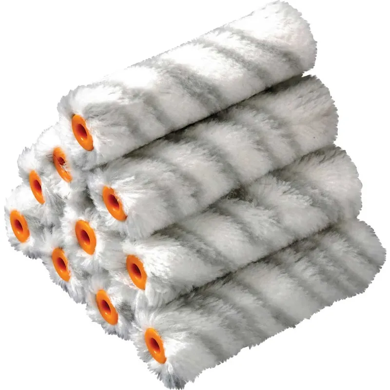 Stanley Medium Pile Silver Stripe Radiator Paint Roller Sleeve