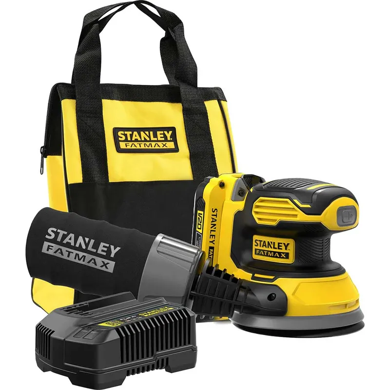 Stanley Fatmax V20 SFMCW220 18v Cordless Random Orbit Disc Sander 125mm