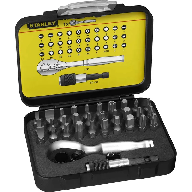 Stanley Fatmax 32 Piece 1/4" Drive Bit & Ratchet Set