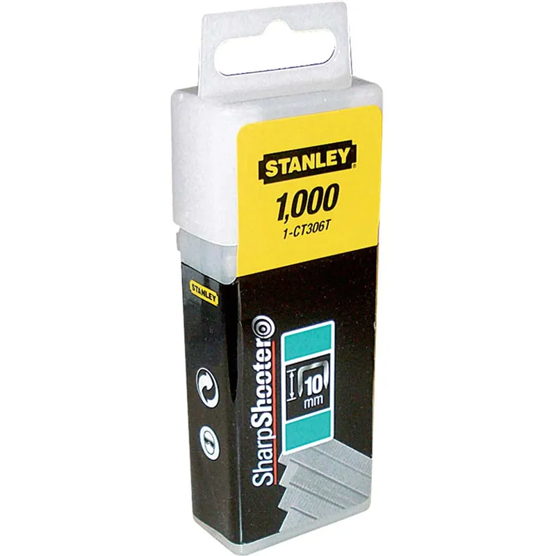 Stanley Flat Narrow Crown Staples