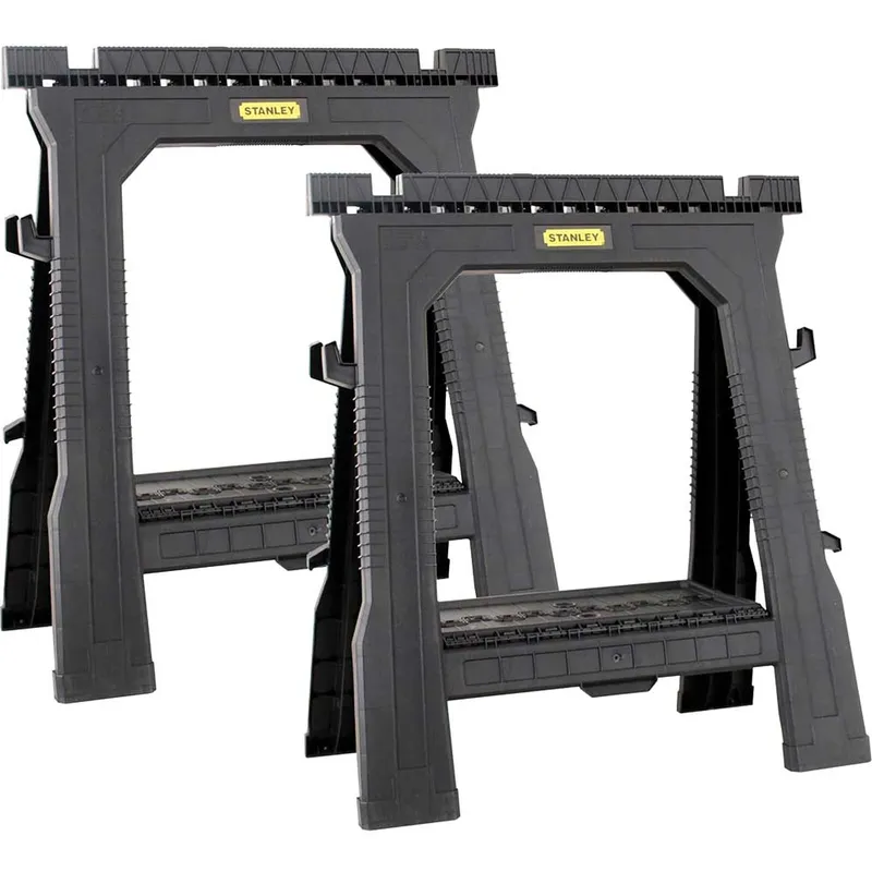 Stanley Pair Plastic Folding Sawhorse
