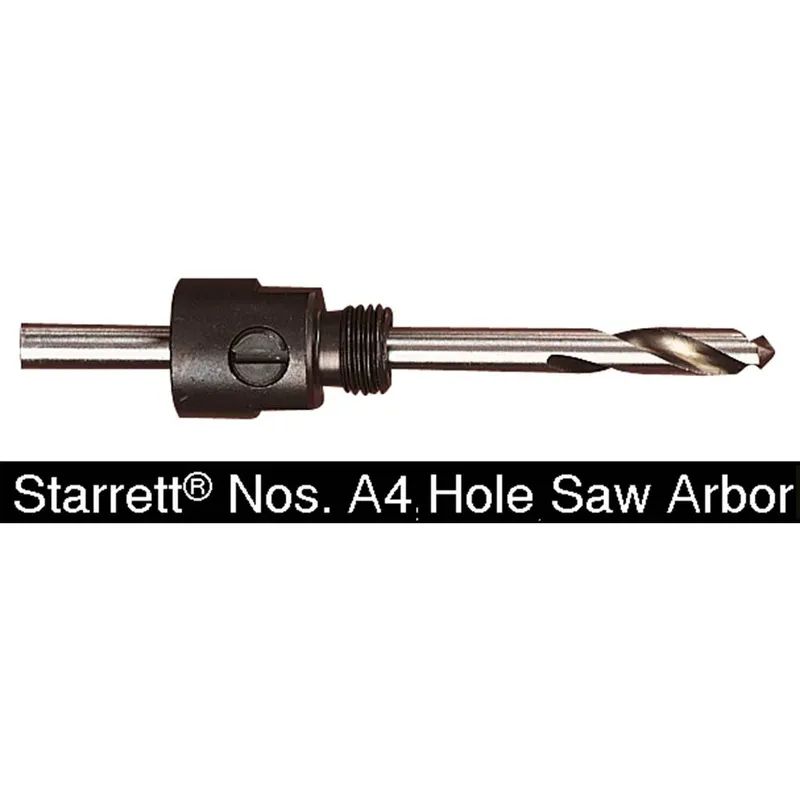 Starrett A4 Arbor 6.5mm Shank To Suit 14mm - 30mm Hole Saws