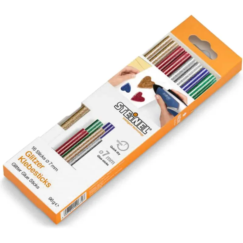 Steinel Multicoloured Glitter Glue Sticks