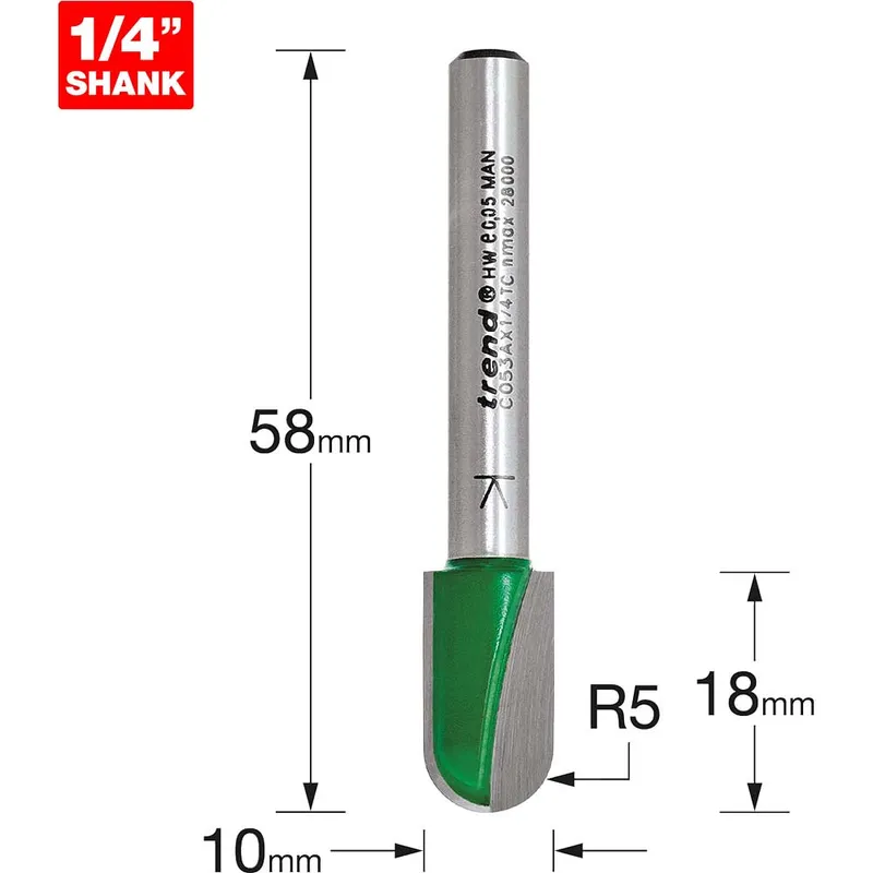 Trend CRAFTPRO Radius Router Cutter