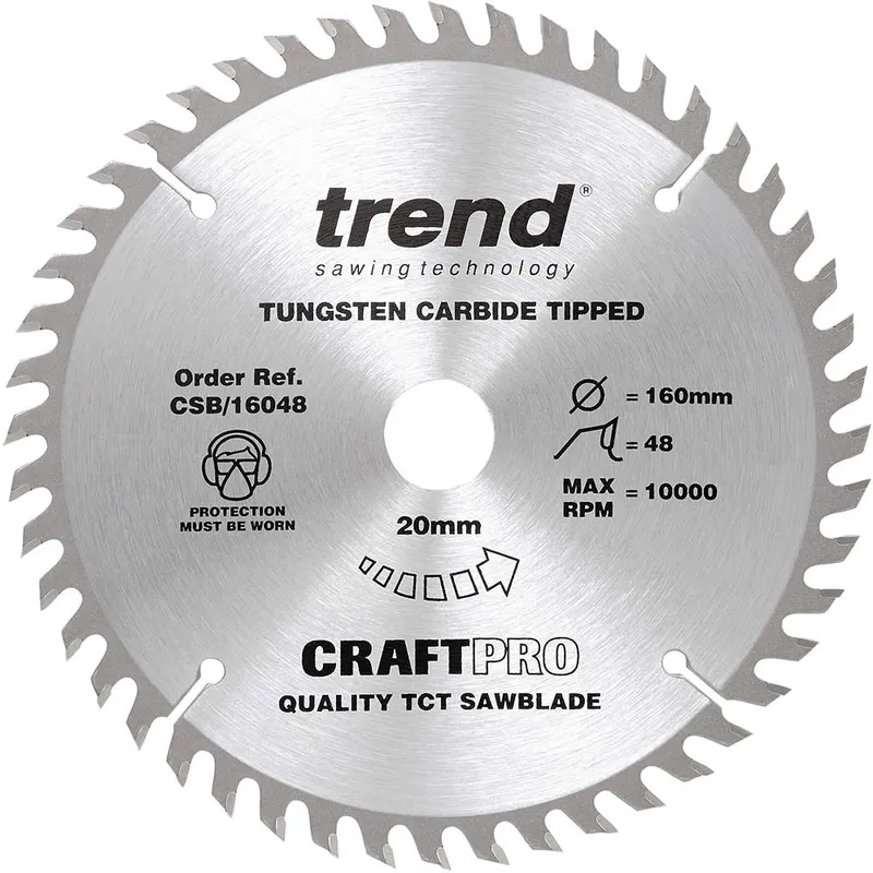 Trend CRAFTPRO Wood Cutting Saw Blade