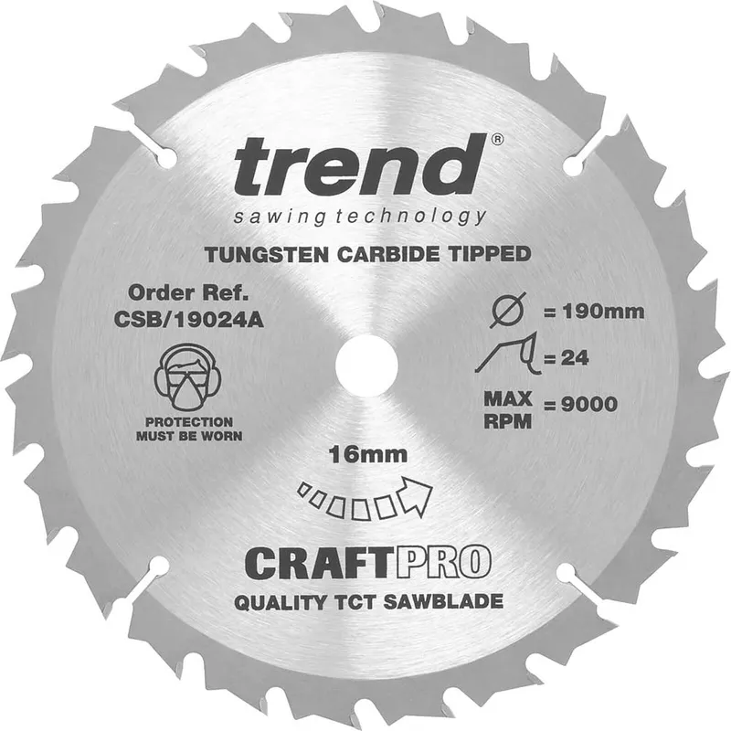 Trend CRAFTPRO Wood Cutting Saw Blade