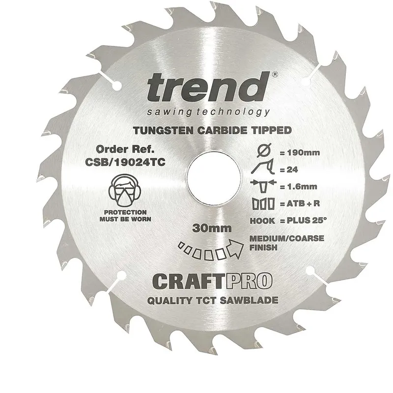 Trend CRAFTPRO Wood Cutting Saw Blade for DeWalt DCS575