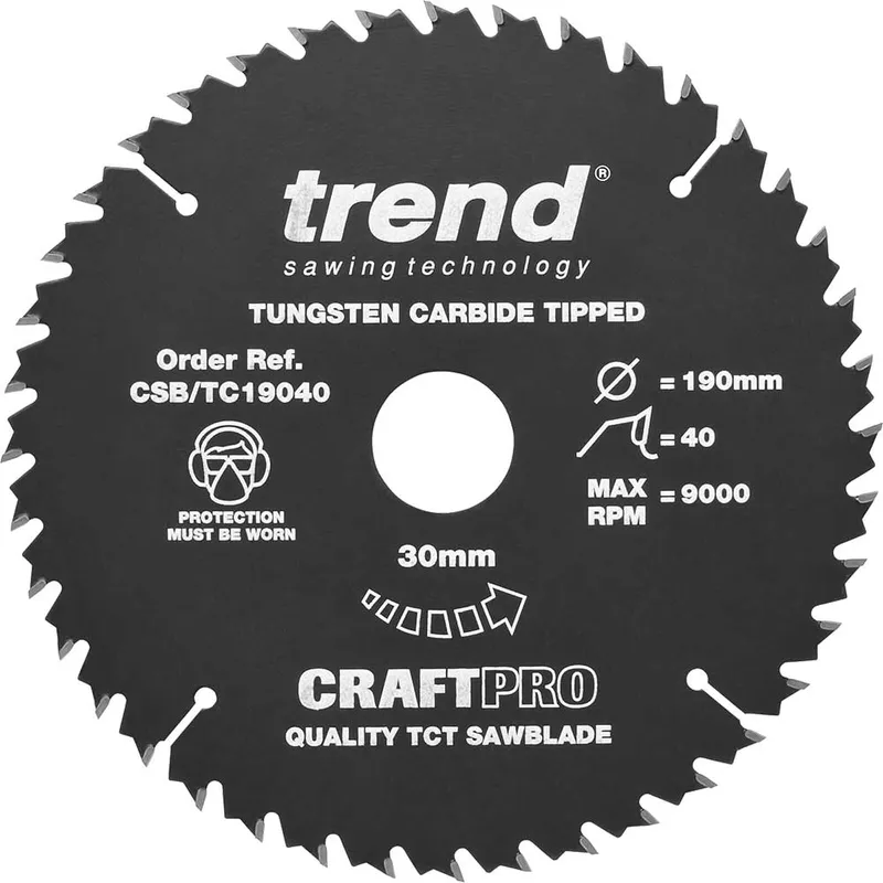 Trend CRAFTPRO Non Stick Wood Cutting Saw Blade