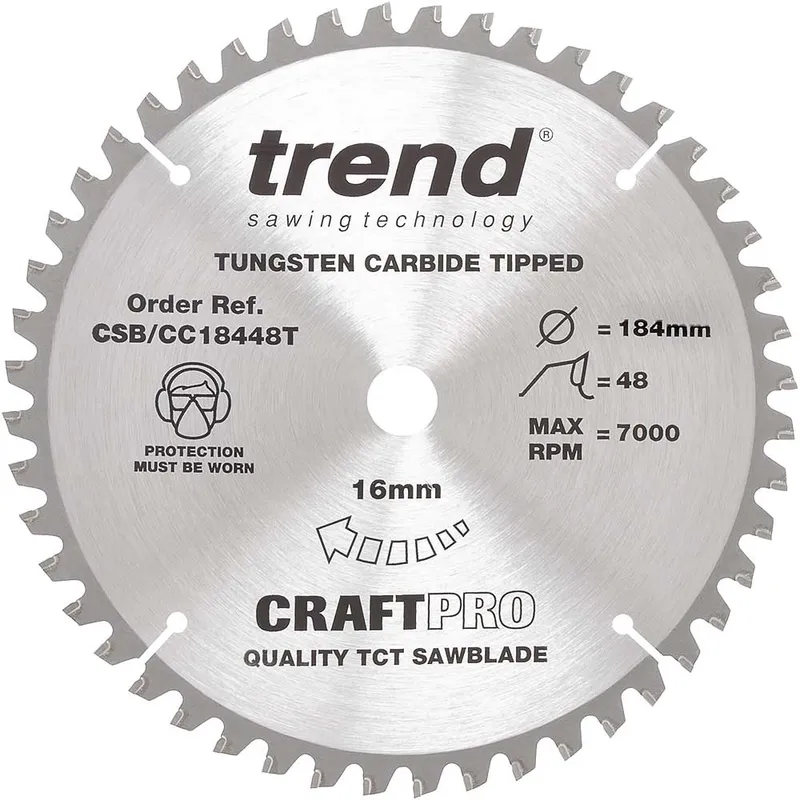 Trend Craft Anti Kickback Thin Kerf Circular Saw Blade