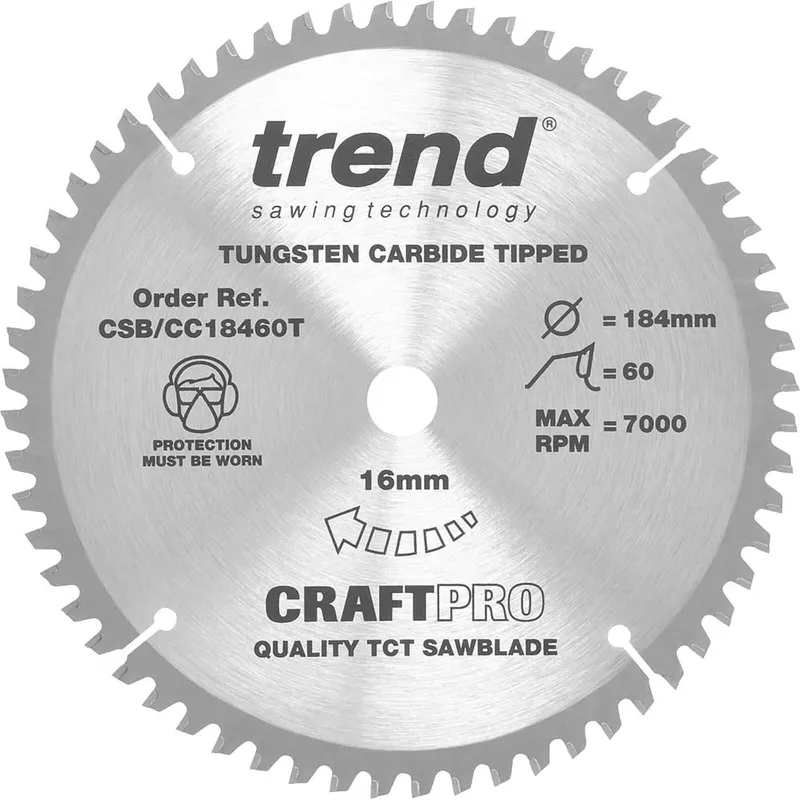 Trend Craft Anti Kickback Thin Kerf Circular Saw Blade