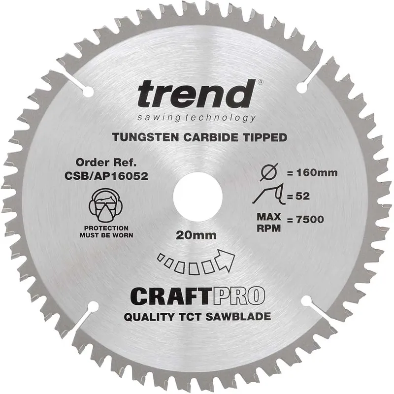 Trend CRAFTPRO Aluminium and Plastic Cutting Saw Blade