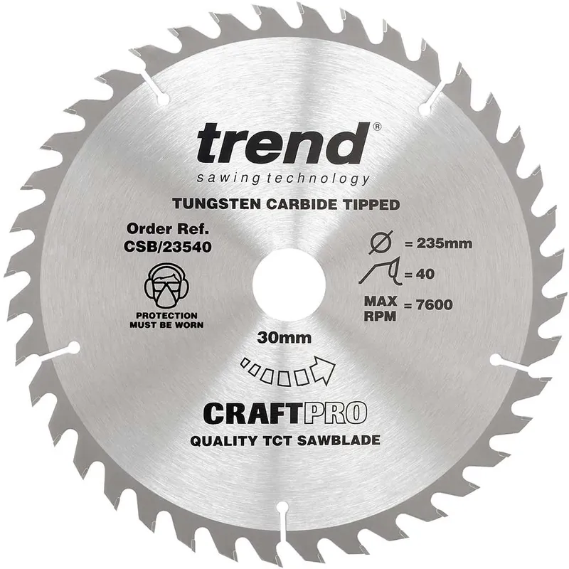Trend CRAFTPRO Non Stick Wood Cutting Saw Blade